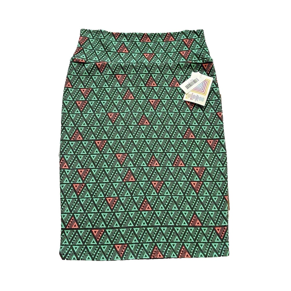 New Lularoe Pencil Skirt Cassie S 4 6 Geometric Aztec Print Travel Stretch Punk
